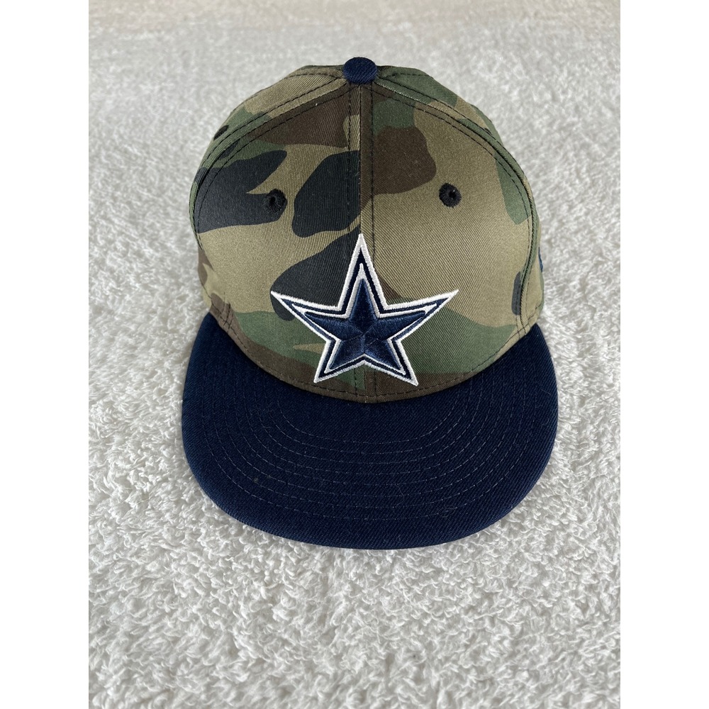 New Era 9FIFTY Dallas Cowboys NFL Salute to Service Camo Snapback Hat Star Logo - Picture 2 of 8